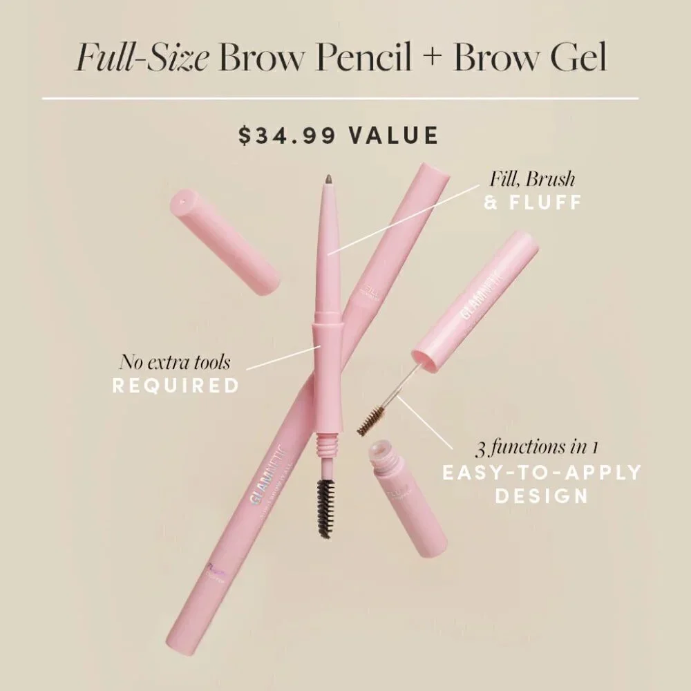 3-in-1 Brow It All Set by Glamnetic - Blonde